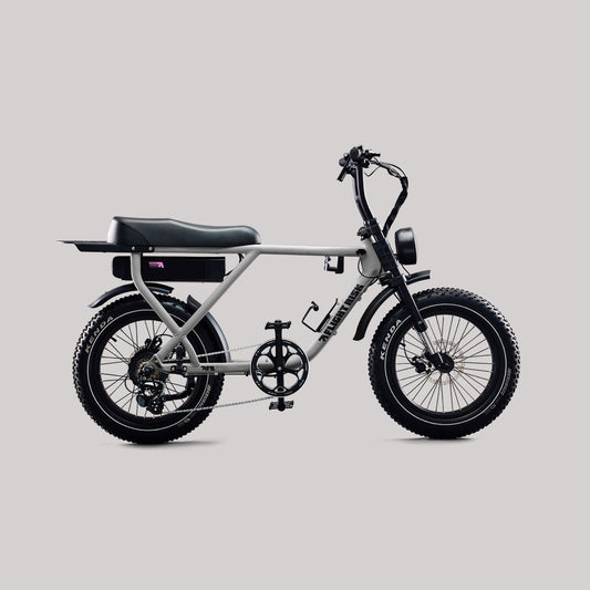 Silver electric bike from Flight Risk - FR505