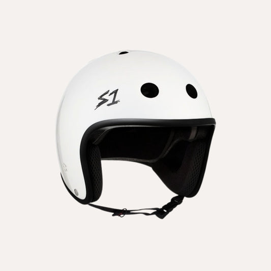 S1 Lifer Retro E-Helmet White Gloss