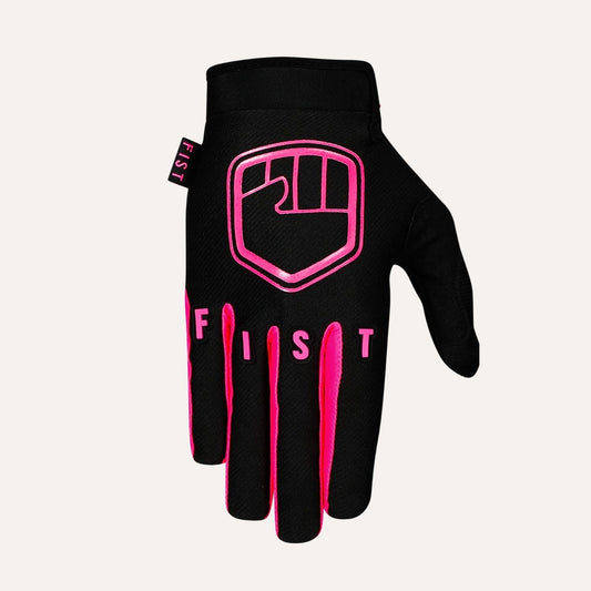 FIST STRAPPED GLOVE FLURO PINK