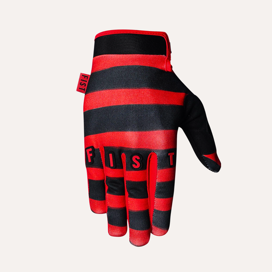 FIST STRAPPED GLOVE RED STRIPE