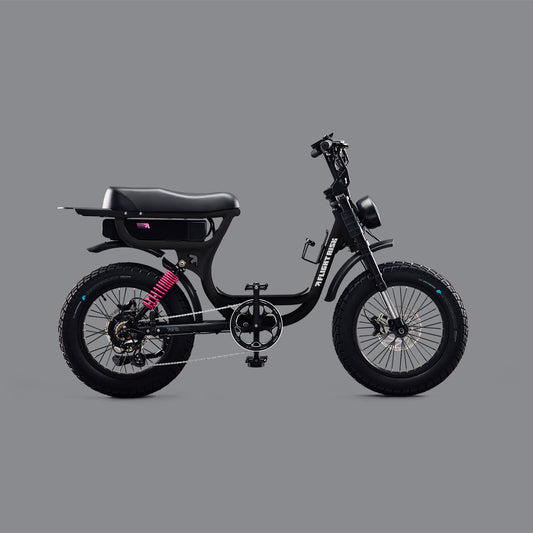 FR333 step through e-bike in black from Flight Risk Australia