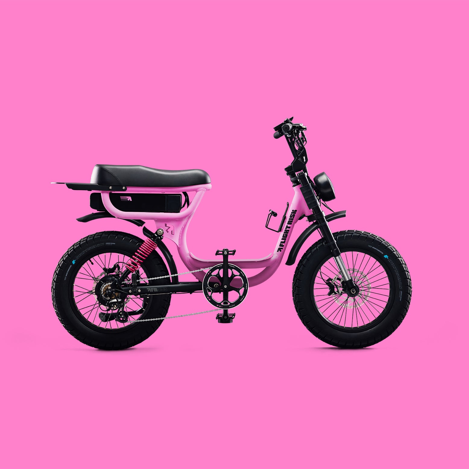 Flight Risk Pink Car FR666 - Pink E-bike with Harley Style | Flight Risk
