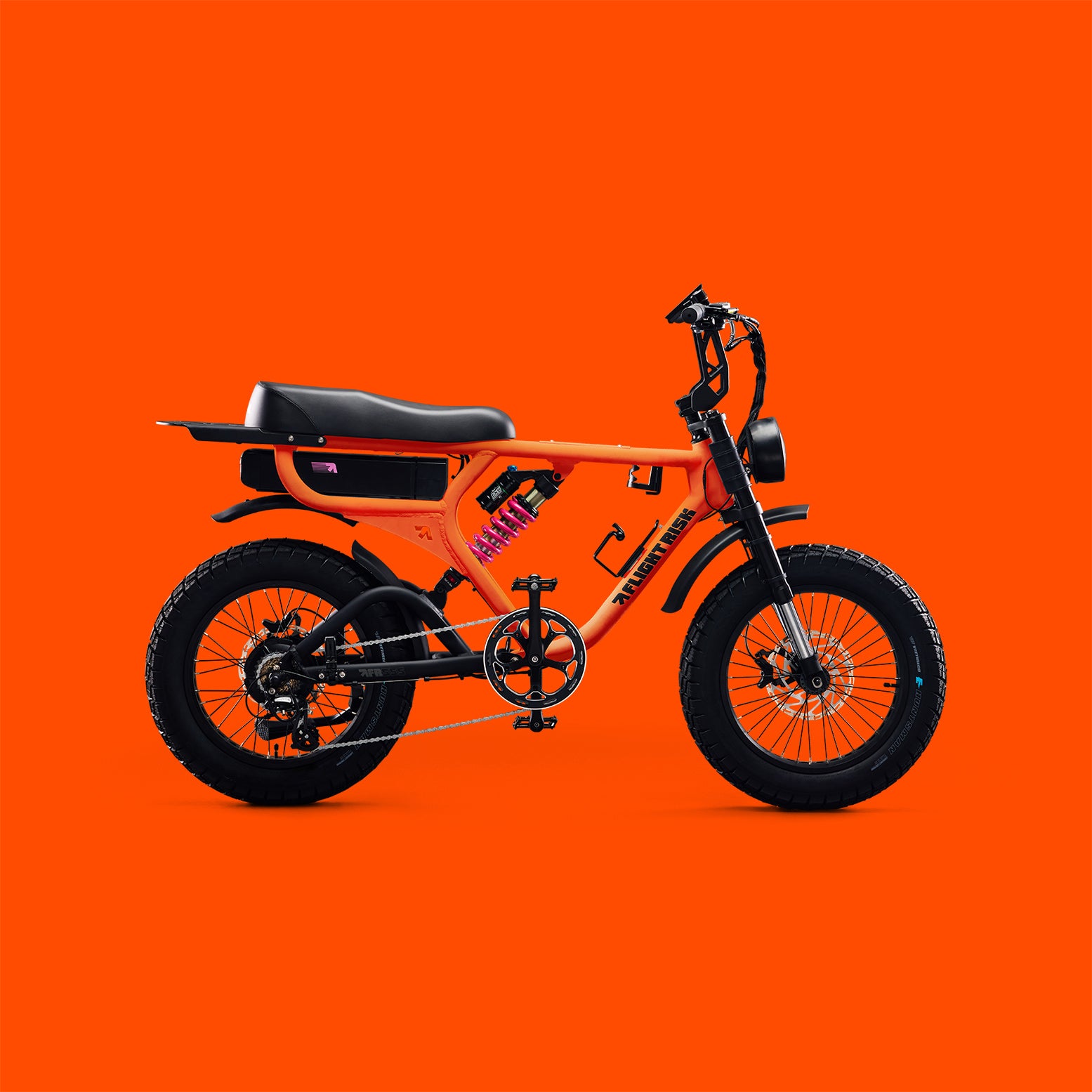 FR555 - Orange E-bike from Flight Risk Australia