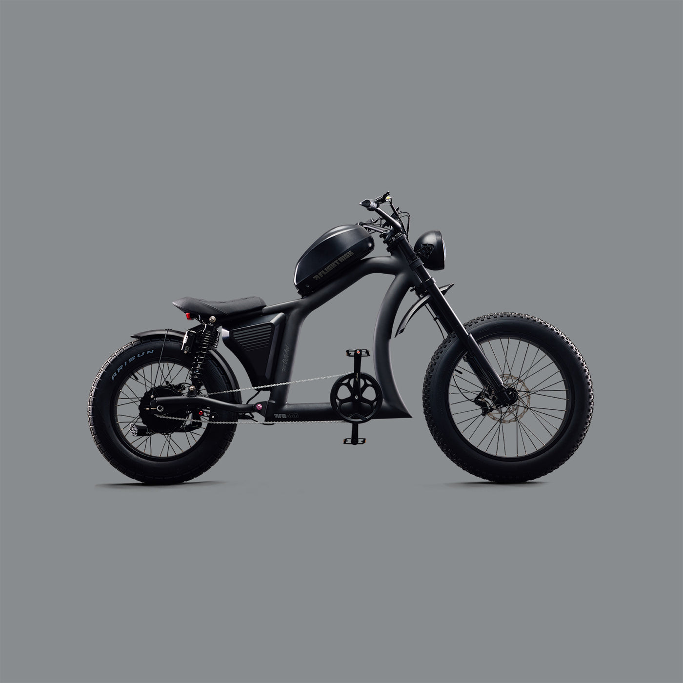 FR555 - Black Electric Bike with Suspension | Flight Risk