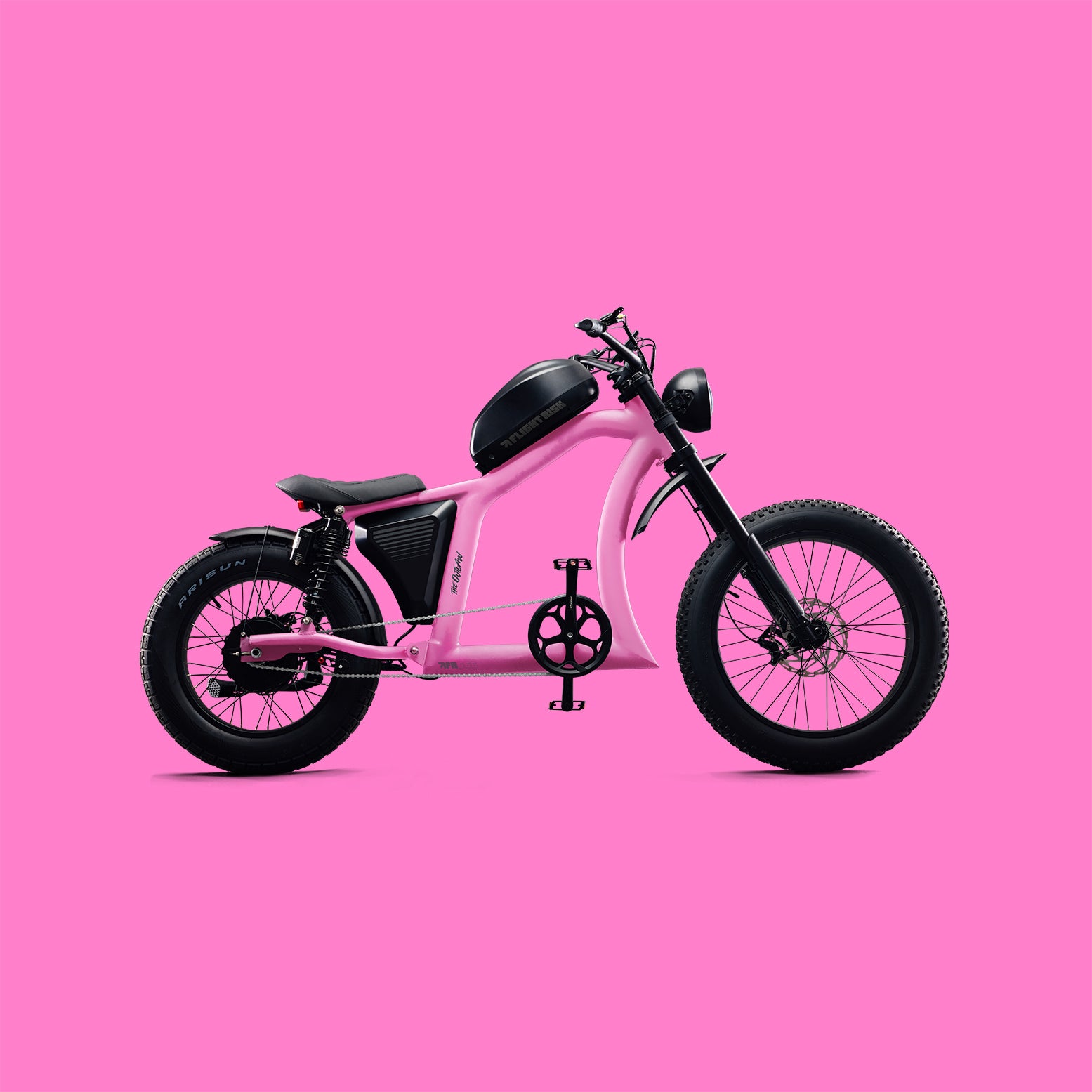 FR555 - Black Electric Bike with Suspension | Flight Risk