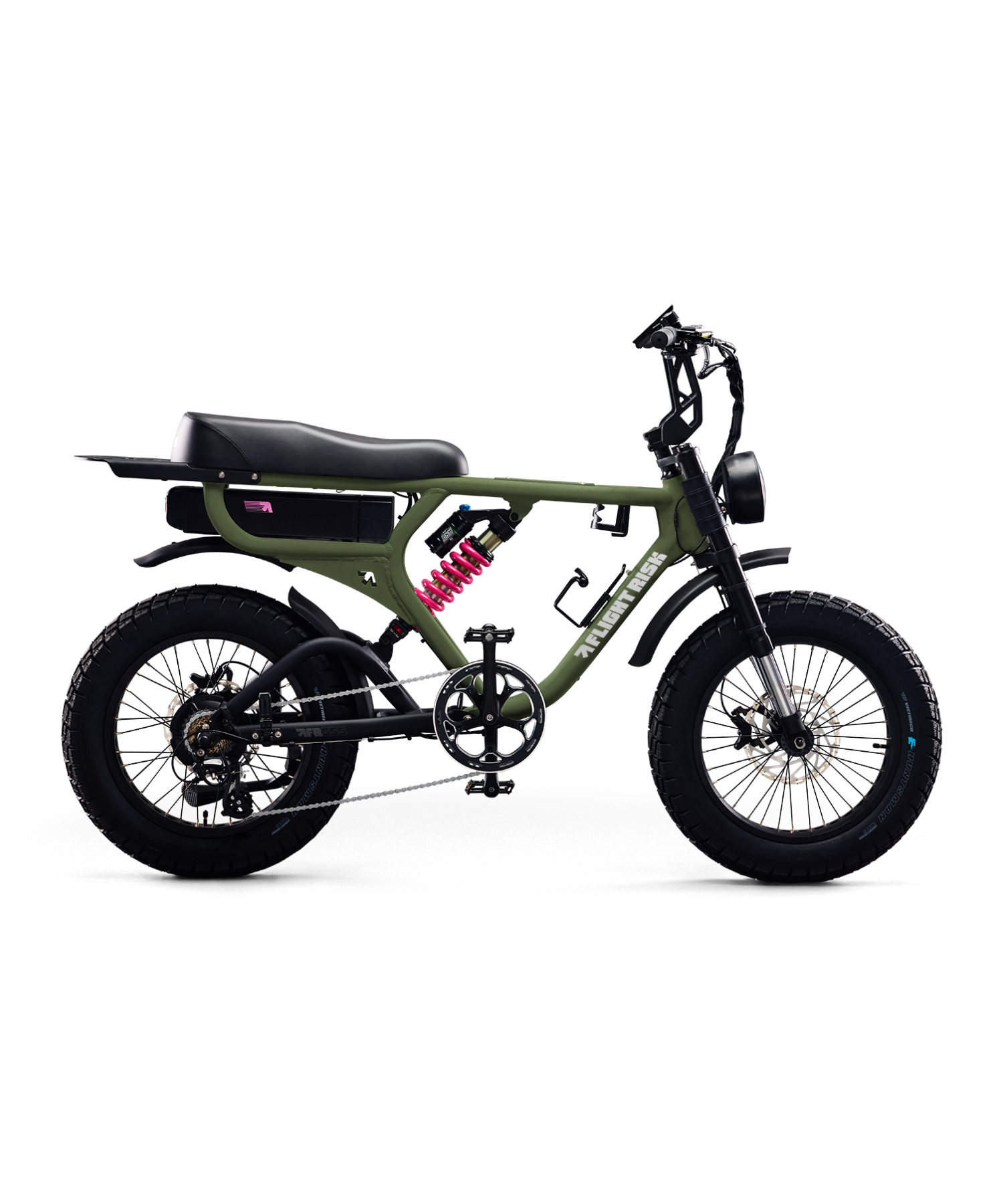 Flight Risk Pink Car FR666 - Pink E-bike with Harley Style | Flight Risk