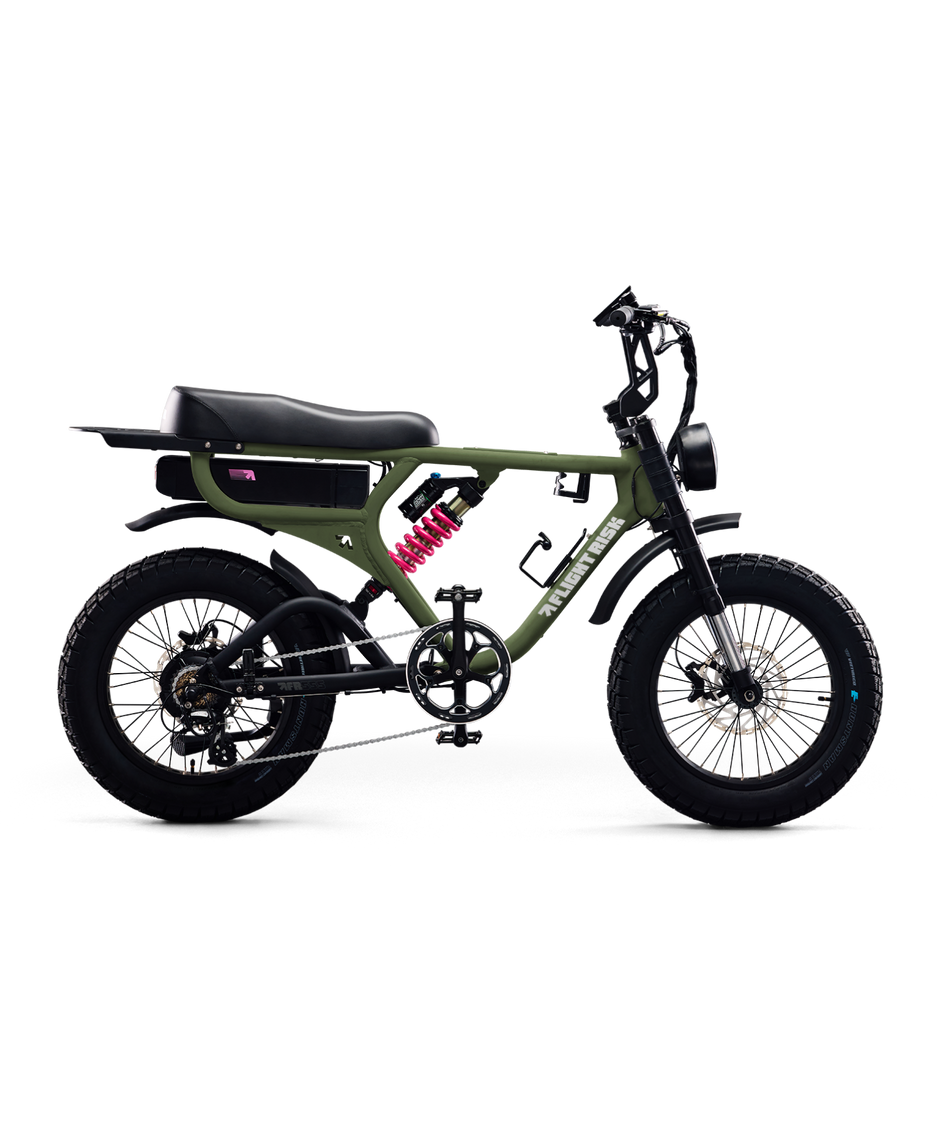 FR777 - BLACK E-bike with Dual Motors | Flight Risk Australia