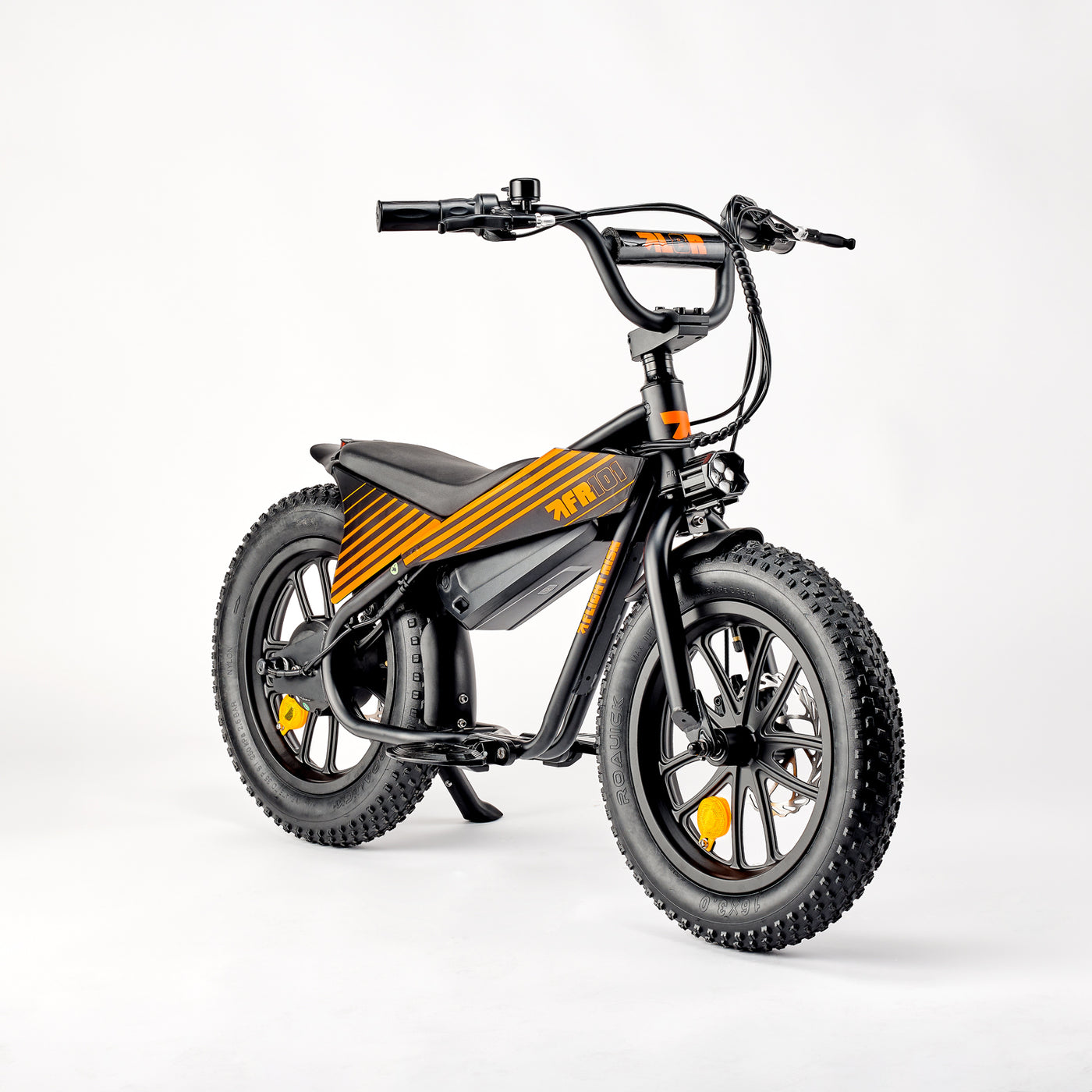 FR555 - Black Electric Bike with Suspension | Flight Risk